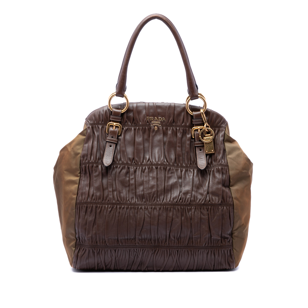 Pre-Loved Prada Nappa Gaufre and Tessuto Tote - Picture 1 of 6